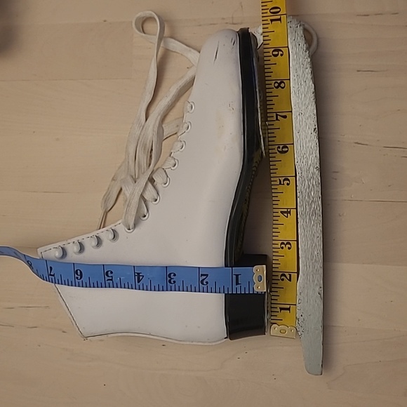 NWOT VTG Lange Libra White Leather Womens Iceskates/Figureskates - Picture 4 of 17